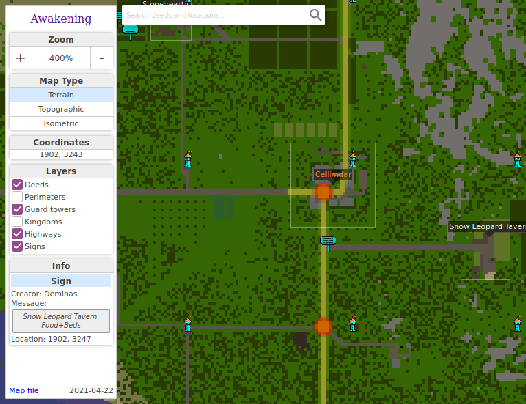 View over the Awakening server